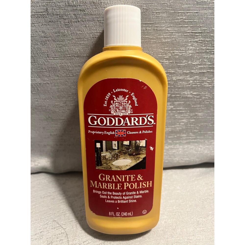 Goddard's Granite and Marble Polish 8oz Proprietary English Stone Cleaner Shine